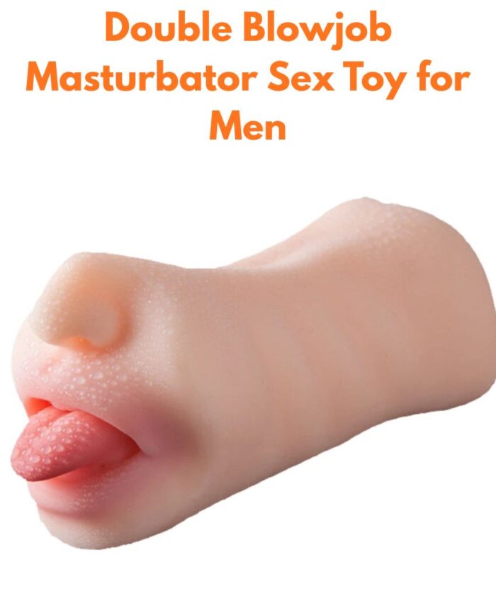 Double Blowjob Masturbator Sex Toy for Men