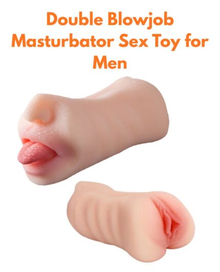 Double Blowjob Masturbator Sex Toy for Men