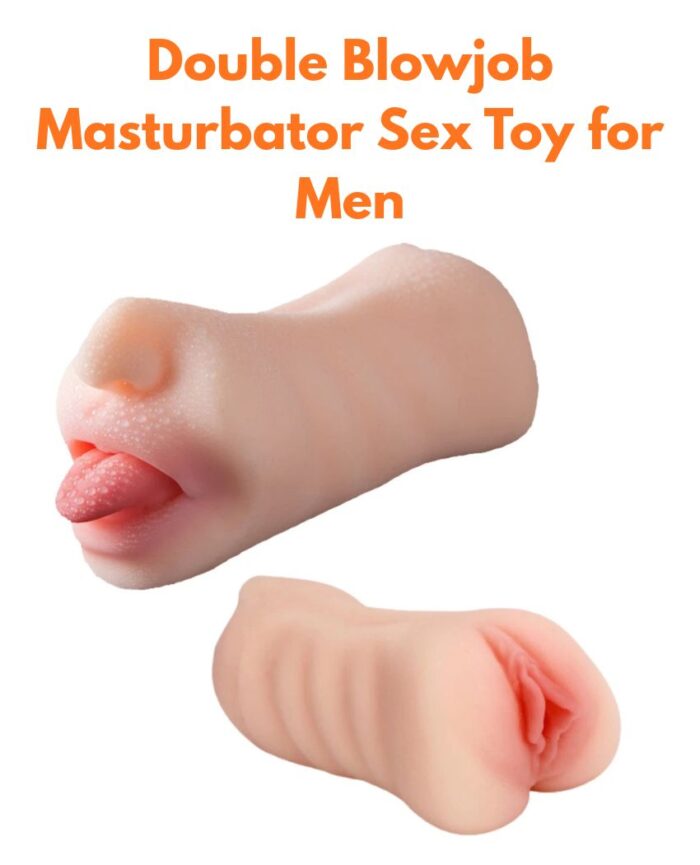 Double Blowjob Masturbator Sex Toy for Men