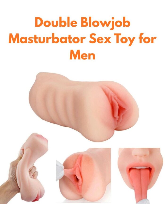 Double Blowjob Masturbator Sex Toy for Men