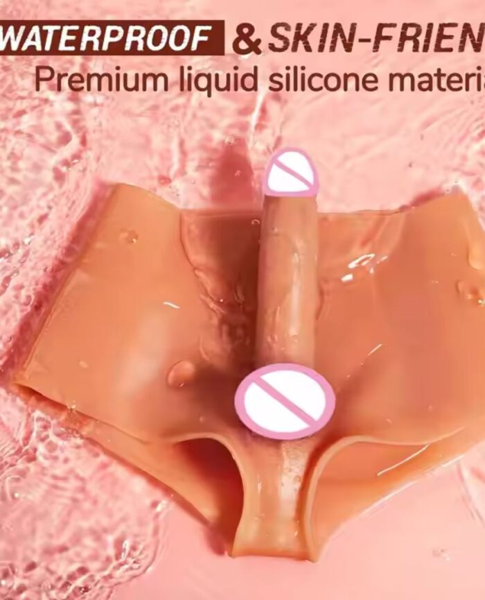 Realistic Silicone Wearable Strap-On Dildo Pants – Adult Penis Panties for Couples - Image 2
